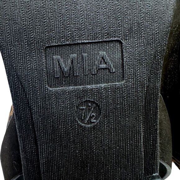 MIA Lydya Leopard Print Elastic Strap Sandals - Size 7.5 - Picture 8 of 9